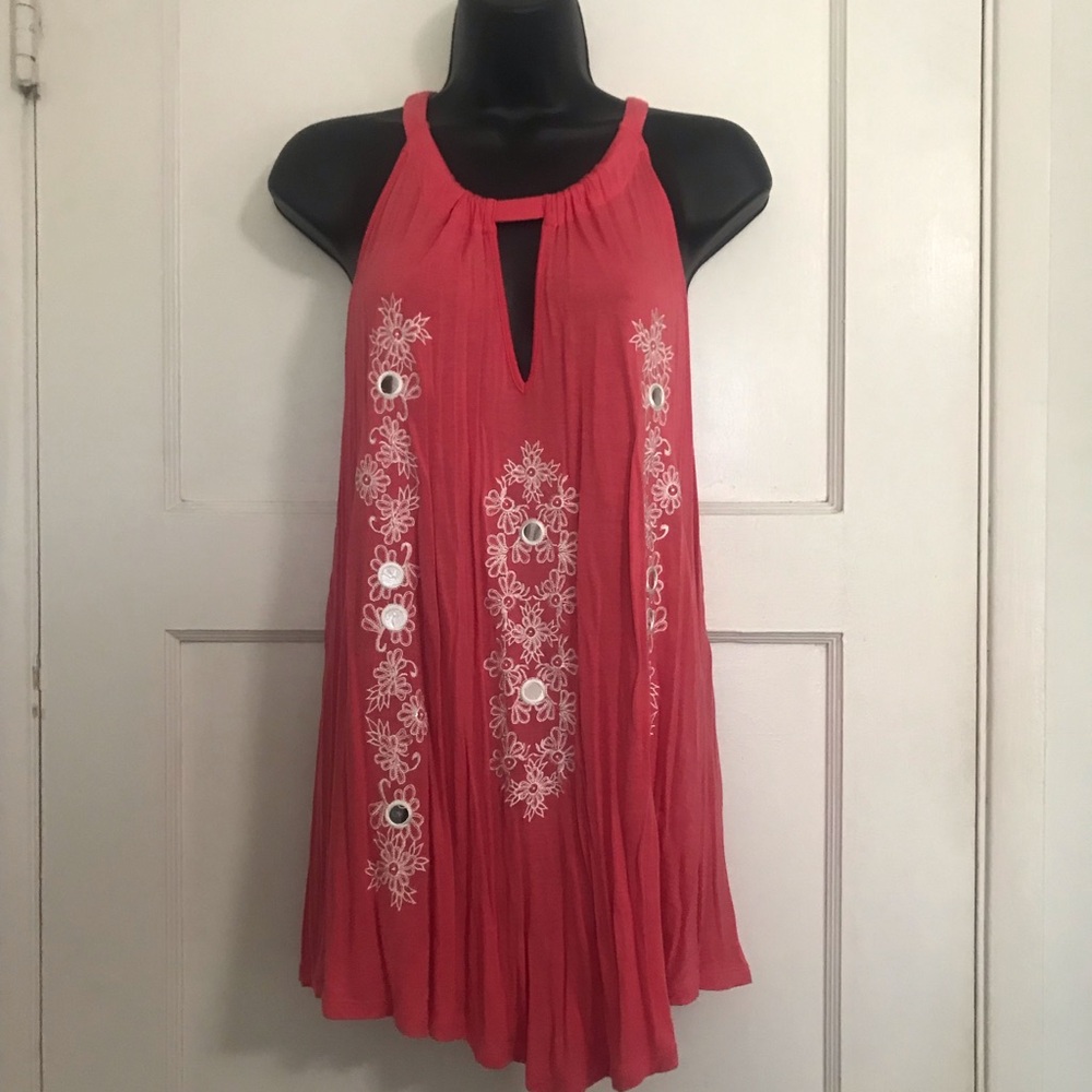 ✔️INC Coral Embroidered Blouse 💐